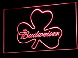Budweiser Shamrock (2) LED Neon Sign Electrical - Red - TheLedHeroes