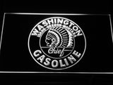 Washington Chief Gasoline LED Neon Sign USB - White - TheLedHeroes