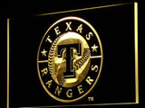 Texas Rangers LED Neon Sign USB - Yellow - TheLedHeroes