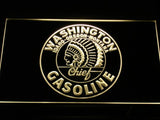 Washington Chief Gasoline LED Neon Sign USB - Yellow - TheLedHeroes