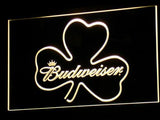Budweiser Shamrock (2) LED Neon Sign Electrical - Yellow - TheLedHeroes