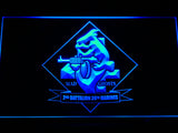 FREE 2nd Battalion 24rd Marines LED Sign - Blue - TheLedHeroes