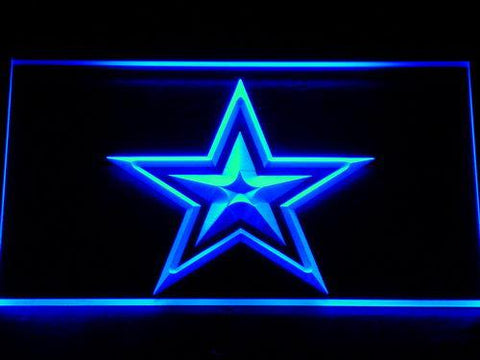 Dallas Cowboys (2) LED Neon Sign Electrical - Blue - TheLedHeroes