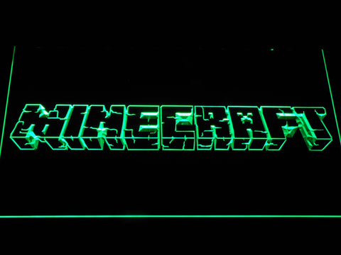 Minecraft Logo LED Sign - Green - TheLedHeroes