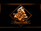 2nd Battalion 24rd Marines LED Neon Sign Electrical - Orange - TheLedHeroes