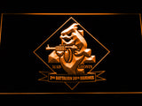 FREE 2nd Battalion 24rd Marines LED Sign - Orange - TheLedHeroes