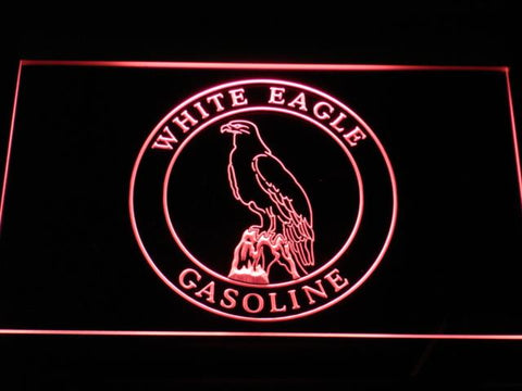 White Eagle Gasoline LED Neon Sign USB - Red - TheLedHeroes