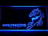 Denver Broncos (2) LED Neon Sign USB - Blue - TheLedHeroes