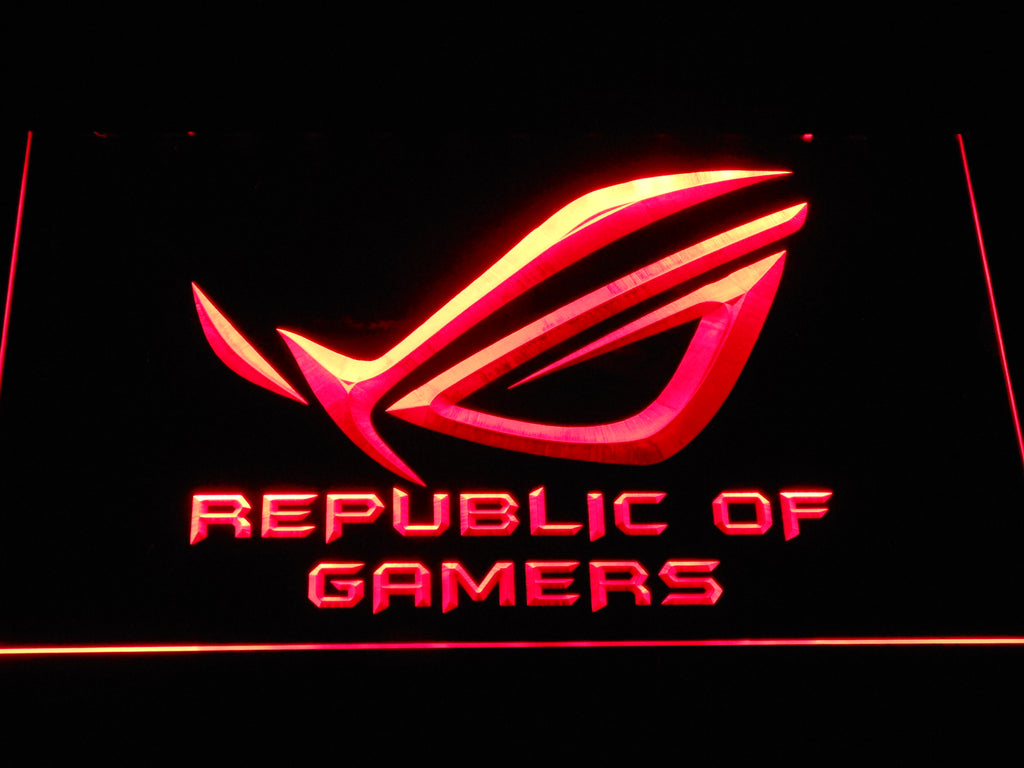 Republic of Gamers LED Sign - Red - TheLedHeroes