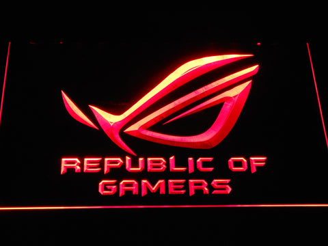 Republic of Gamers LED Sign - Red - TheLedHeroes