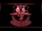 2nd Battalion 25th Marines LED Neon Sign USB - Red - TheLedHeroes