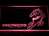 Denver Broncos (2) LED Neon Sign USB - Red - TheLedHeroes