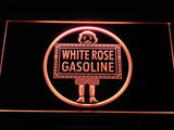 White Rose Gasoline LED Neon Sign USB - Red - TheLedHeroes