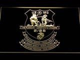 2nd Battalion 25th Marines LED Neon Sign USB - Yellow - TheLedHeroes