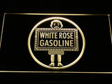 FREE White Rose Gasoline LED Sign - Yellow - TheLedHeroes