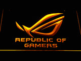 FREE Republic of Gamers LED Sign - Yellow - TheLedHeroes