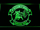 3rd Battalion 1st Marines LED Neon Sign USB - Green - TheLedHeroes