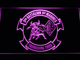 FREE 3rd Battalion 1st Marines LED Sign - Purple - TheLedHeroes