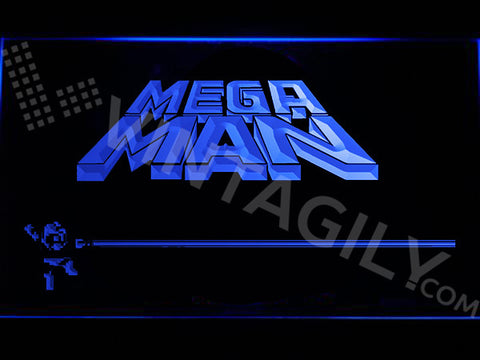 Mega Man LED Sign - Blue - TheLedHeroes