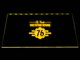 Fallout 76 Our Future Begins! LED Neon Sign USB - Yellow - TheLedHeroes