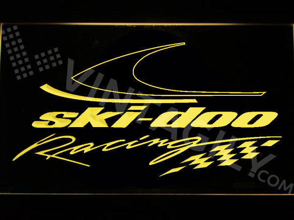 FREE Ski-doo Racing LED Sign - Yellow - TheLedHeroes