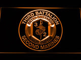 3rd Battalion 2nd Marines LED Neon Sign Electrical - Orange - TheLedHeroes