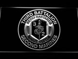 3rd Battalion 2nd Marines LED Neon Sign Electrical - White - TheLedHeroes