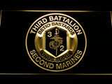 FREE 3rd Battalion 2nd Marines LED Sign - Yellow - TheLedHeroes