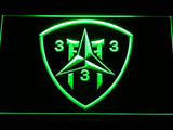 3rd Battalion 3rd Marines LED Neon Sign USB - Green - TheLedHeroes