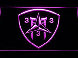 3rd Battalion 3rd Marines LED Neon Sign USB - Purple - TheLedHeroes