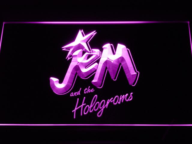 Jem and the Holograms LED Neon Sign USB - Purple - TheLedHeroes