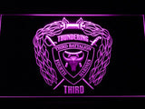 3rd Battalion 4th Marines LED Neon Sign Electrical - Purple - TheLedHeroes