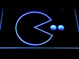 Pac-Man Logo LED Neon Sign Electrical - Blue - TheLedHeroes