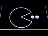 Pac-Man Logo LED Neon Sign Electrical - White - TheLedHeroes