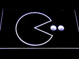 FREE Pac-Man Logo LED Sign - White - TheLedHeroes