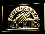 FREE Colorado Rockies LED Sign - Yellow - TheLedHeroes