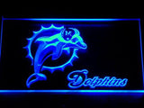 Miami Dolphins (2) LED Neon Sign Electrical - Blue - TheLedHeroes