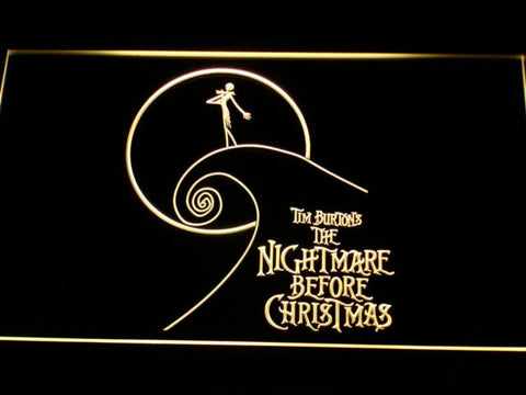 The Nightmare Before Christmas (4) LED Neon Sign Electrical - Yellow - TheLedHeroes