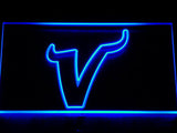 Minnesota Vikings V LED Sign - Blue - TheLedHeroes