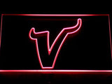 Minnesota Vikings V LED Neon Sign USB - Red - TheLedHeroes