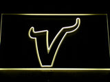 Minnesota Vikings V LED Sign - Yellow - TheLedHeroes