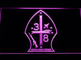 3rd Battalion 8th Marines LED Neon Sign USB - Purple - TheLedHeroes