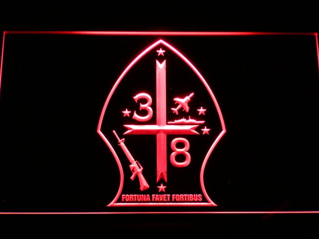 3rd Battalion 8th Marines LED Neon Sign USB - Red - TheLedHeroes