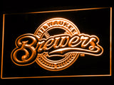 FREE Milwaukee Brewers (2) LED Sign - Orange - TheLedHeroes