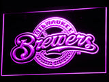 FREE Milwaukee Brewers (2) LED Sign - Purple - TheLedHeroes