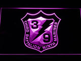 3rd Battalion 9th Marines LED Neon Sign Electrical - Purple - TheLedHeroes