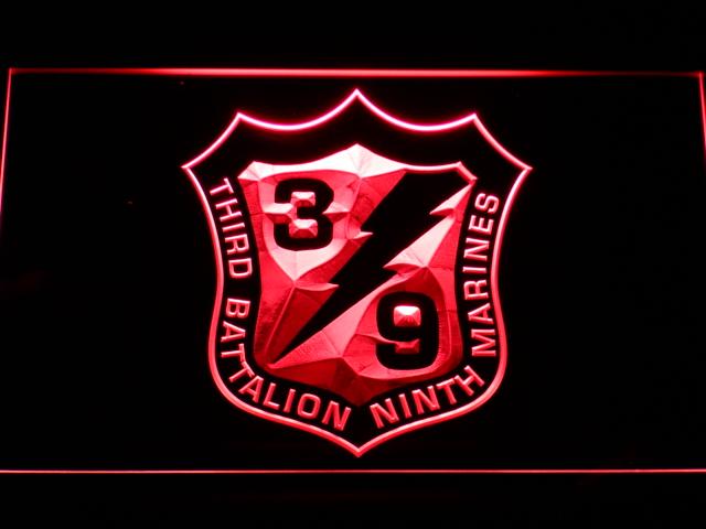 3rd Battalion 9th Marines LED Neon Sign Electrical - Red - TheLedHeroes