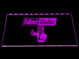 FREE Fallout Shelter (2) LED Sign - Purple - TheLedHeroes