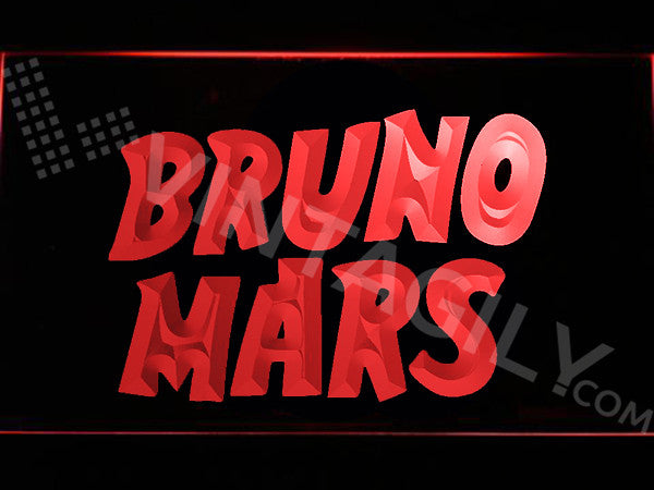 Bruno Mars LED Sign - Red - TheLedHeroes