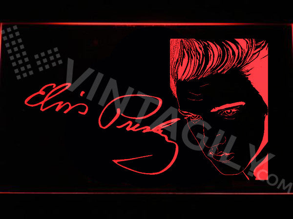 Elvis Presley Signature LED Sign - Red - TheLedHeroes